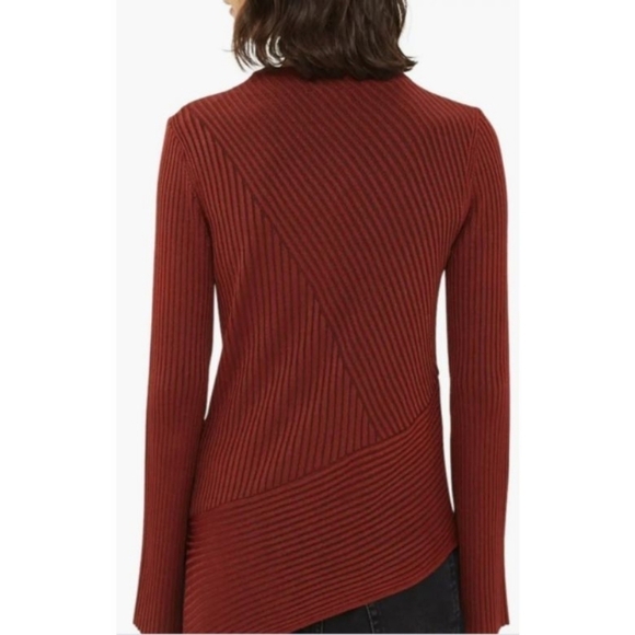 NWT TOPSHOP Asymmetrical Ribbed Sweater - Picture 4 of 15